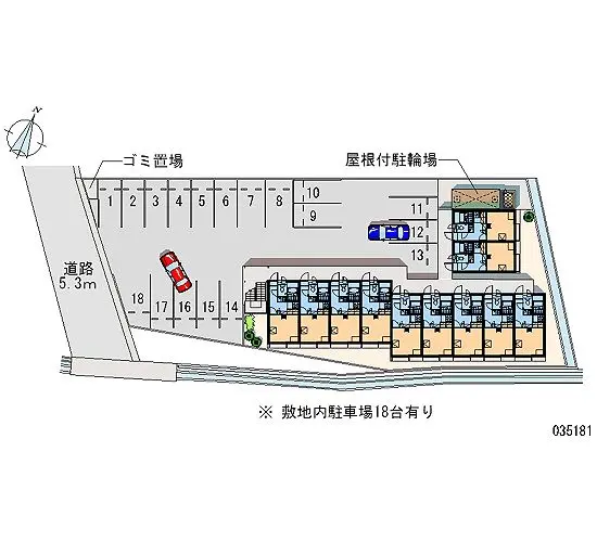 ★手数料０円★山口市朝田 月極駐車場
